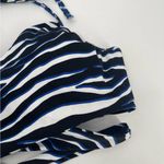 Carmen Marc Valvo NEW  Bikini Top Small Swim Sense Animal Zebra Underwire Wrap Photo 8