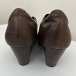 Born Shoes Born Crown Leather Slip On Mary Jane Heels Brown Size 10 Photo 5