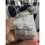 Old Navy  Women’s Plaid Flannel Shirt Dress Black White Rayon Size Large Photo 7