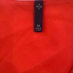 NYDJ ‎ Sleeveless Pleat Back Orange Blouse size M Photo 3