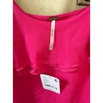 Free People NWT  pink ruffled mesh top Photo 2