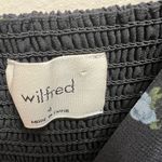 Wilfred Emmylou Mini Dress Puff Sleeve Forget Me Not Floral Black Size 4 Photo 10