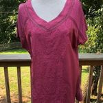 Gloria Vanderbilt  Rose Embellished Shirt, NWT, M Photo 0