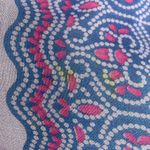 YOA Floral Scarf Shawl Wrap Fringe Mandala Pattern FLAWS Women 62" x 44" Boho Purple Photo 6