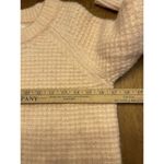 Lou & grey  Alpaca Sweater XS Pink Waffle Knit Longer Length Crewneck Classic Photo 3