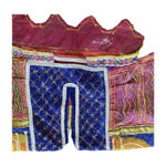 Vintage Handmade Afghan Embroidered Top, Small Purple Photo 2