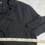 Karl Lagerfeld ‎ Paris Womens Small Ruffled Dress Shirt Black Photo 5