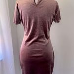 Active USA Mauve Velvet Bodycon Mini Dress Photo 6