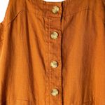 Everlane Burnt Orange The Linen Jumpsuit Size 00 Photo 4