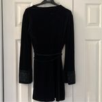 ZARA BLACK VELVET MINI DRESS Photo 9