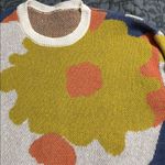 SheIn CURVE women's size 0XL graphic pattern long slv pullover fall knit sweater Photo 5