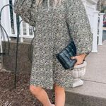 H&M NWT  Black Yellow floral
Voluminous Balloon Sleeve A Line Dress. Photo 3