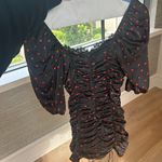 For Love & Lemons Melrose Dress Black Red Dots Photo 3