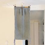 GRLFRND Crystal Denim Lace Up Pencil Skirt in Beat Drop Size XS Retail $212 Photo 9