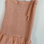 Amanda Uprichard  Coral Pink Tiered Ruffle Midi Dress Photo 9