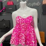 Betsey Johnson ππ NWT Vintage (Black Label) Pink Leopard Strapless Top Photo 0