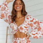 Hello Molly Doing The Most Tie Front Crop Top Photo 3