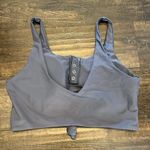 Zaful NWOT Grey Knot Front Tank Bikini Top Photo 1