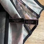 Victoria's Secret  Very Sexy Lightly Lined Bra Satin Bustier Top Black& Floral 34C Photo 3