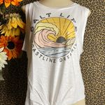 Salt Life NWOT White COASTLINE DREAMING Muscle Tank Top LARGE Photo 1