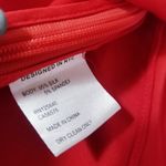 Intermix  Silk Blend Red Pleated Satin Blouse Long Sleeves Photo 4