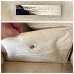 Marc Jacobs  Cognac Leather Venetia Satchel Bag, Silver Hardware & Red Stitching Photo 9