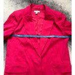 Topshop  Hot Pink Oversized Relaxed Fit Long Jacket Size 6 Small Office Barbie Photo 9