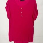 Zac & Rachel Womens Top Large Gauzy Lightweight Career Office Workwear Casual Pink Photo 0