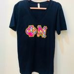 American Apparel Phi Mu Hand-sewn Lilly Sorority Letters tee small Photo 12
