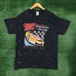 Miller High Life Beer American Racing Paint Splatter T-Shirt Size Medium Photo 0