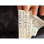 ZARA Houndstooth Patterned Coat Size L Black & White Faux Pocket Winter Peacoat Photo 9