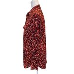 Equipment NWT  Femme Red Leopard Viscose Button Down Blouse Top Shirt Size Small Photo 3