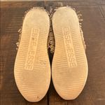 Esseutesse Shoe Size 39 Beige Leather Upper Metallic Foil Fringe Sneakers Tan Photo 11