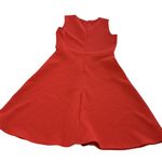 Shoshanna C'est Nous by Dress Womens Small Red Textured Fit Flare Sleeveless Photo 1