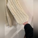 POL Size Large Cardigan Sweater Beige Cream Chunky Knit Long Wide Sleeved Photo 1