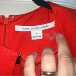 Diane Von Furstenberg  Coral Red Kadijah Mini Dress Photo 4