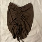 SheIn  Brown Sleeveless Ruched Tie Top S Casual Bohemian Coconut Girl Fairycore Photo 2