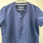 Fabletics Method 2-Pocket Scrub Top in Navy Blue Size S Photo 3