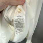 Aritzia Wilfred Women's Valencia Mock Neck Blouse Top Light Birch Size Large Photo 4