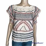 Love Sam Anthropologie  embroidered Gretel blouse Photo 5