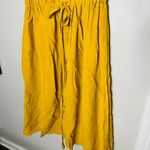 CO Women's Yellow Goop Fluid Linen Sleeveless Button Front Midi Dress Size Small Photo 6