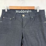 Mudd Low Rise Denim Bermuda Shorts Juniors Size 9 Dark Wash Retro Summer Y2K Photo 2