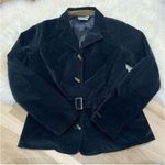 Columbia  Women's Medium Black Jacket Belted Velvet Toggle Closure Casual Photo 0