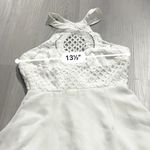 Lulus Dress Made in the Crocheted White Skater Halter Neck Mini Dress Sz XS NEW Photo 12