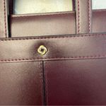 Samsonite Dignitary 3” Document Portfolio Burgundy Genuine Leather 1986 Vintage Brown Photo 6
