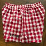 Peach Love California  Red White Plaid Merry Shorts NWOT Photo 0