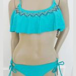 Hobie  Embellished blue green teal 2piece swimsuit Photo 10