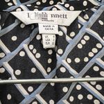 LK Bennett L.K. Bennett Blue Silk Domino Lotte Dress Size 0 US $695 Photo 4