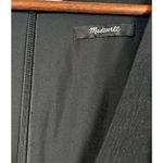 Madewell  Black Midi Dress Long Sleeve Size 12 Cutout Waist Tiered Skirt Photo 8