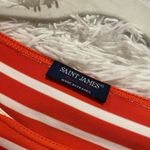 Saint James Tuckernuck Propriano Stripe Dress in Orange White Size 8 Photo 7